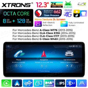Android Multimedia Player Xtrons für Mercedes-Benz A/CLA/GLA/G-Class 8/128 GB – QBMH2445-01 CPII