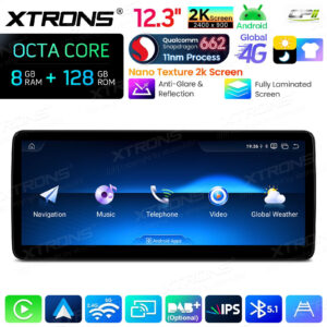Android Multimedia Player Xtrons für Mercedes-Benz A/CLA/GLA/G-Class 8/128 GB – QBMH2445-04 CPII