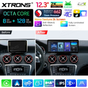 Android Multimedia Player Xtrons für Mercedes-Benz A/CLA/GLA/G-Class 8/128 GB – QBMH2445-05 CPII