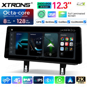 Android Autoradio Xtrons für BMW 1er E81/E82/E87/E88 2006-2012 ohne Originaldisplay 8/128GB 12,3 Zoll