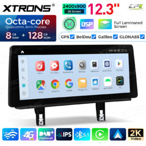 Android Autoradio Xtrons für BMW 1er E81/E82/E87/E88 2006-2012 ohne Originaldisplay 8/128GB 12,3 Zoll