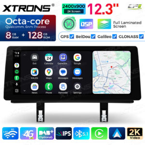 Android Autoradio Xtrons für BMW 1er E81/E82/E87/E88 2006-2012 ohne Originaldisplay 8/128GB 12,3 Zoll
