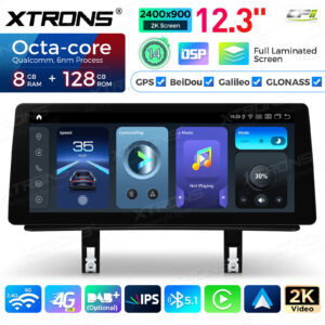 Android Autoradio Xtrons für BMW 1er E81/E82/E87/E88 2006-2012 ohne Originaldisplay 8/128GB 12,3 Zoll