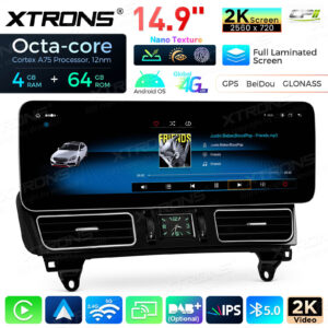 Android Autoradio Xtrons für Mercedes-Benz M-Klasse W166 / GL-Klasse X166 4/64 GB – QLM4245MLS-06 CPII
