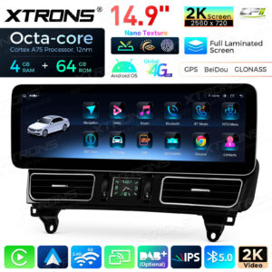 Android Autoradio Xtrons für Mercedes-Benz M-Klasse W166 / GL-Klasse X166 4/64 GB – QLM4245MLS-07 CPII