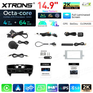 Android Autoradio Xtrons für Mercedes-Benz M-Klasse W166 / GL-Klasse X166 4/64 GB – QLM4245MLS-10 CPII