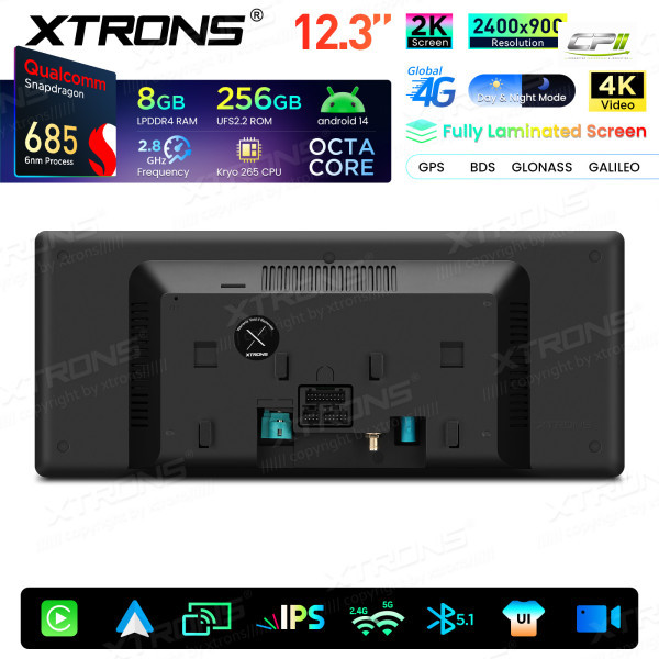 Android Autoradio Xtrons für BMW X1 F48/X2 F39 EVO System 8/256 GB – QWBX24EVB12X1N-13 CPII