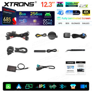 Android Autoradio Xtrons für BMW X1 F48/X2 F39 EVO System 8/256 GB – QWBX24EVB12X1N-15 CPII