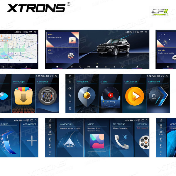 Android Autoradio Xtrons für BMW X1 F48/X2 F39 EVO System 8/256 GB – QWBX24EVB12X1N-18 CPII