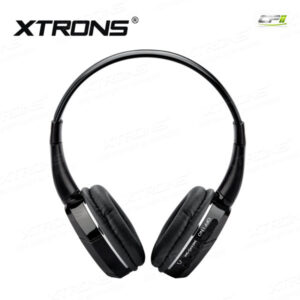 XTRONS Kabelloser schwarzer Bluetooth 5.3-Kopfhörer