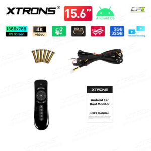 15,6-Zoll-IPS-Bildschirm, ausklappbarer Android-Autodach-Multimedia-Player – CM157AF-18 CPII