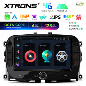 Android Autoradio Xtrons für Fiat 500/Abarth 500 (2016-2019) 4/128 GB – IAH74500FL-01 CPII