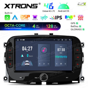 Android Autoradio Xtrons für Fiat 500/Abarth 500 (2016-2019) 4/128 GB – IAH74500FL-02 CPII