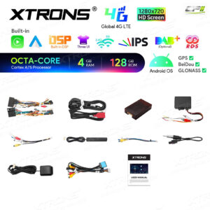 Android Autoradio Xtrons für Porsche 911 (997)/Cayman (987)/Boxster (987) 4/128 GB – IAH84CMPL-12 CPII