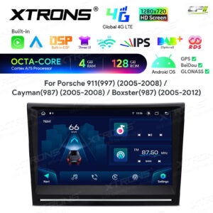 Android Autoradio Xtrons für Porsche 911 (997)/Cayman (987)/Boxster (987) 4/128 GB