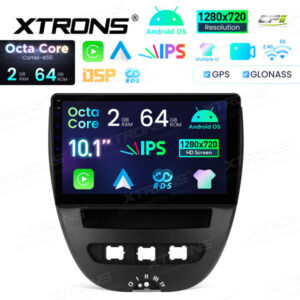 Android Autoradio Xtrons für Toyota Aygo /Peugeot 107 /Citroen C1 (2005-2014) 2/64 GB – IDSP10AGT-01 CPII
