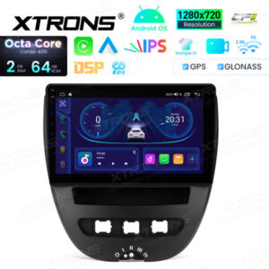 Android Autoradio Xtrons für Toyota Aygo /Peugeot 107 /Citroen C1 (2005-2014) 2/64 GB – IDSP10AGT-02 CPII