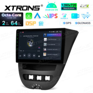 Android Autoradio Xtrons für Toyota Aygo /Peugeot 107 /Citroen C1 (2005-2014) 2/64 GB – IDSP10AGT-07 CPII