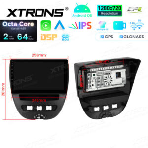 Android Autoradio Xtrons für Toyota Aygo /Peugeot 107 /Citroen C1 (2005-2014) 2/64 GB – IDSP10AGT-10 CPII