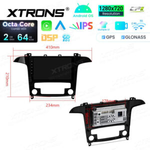 Android Autoradio Xtrons für Ford S-Max (2007–2014) 2/64 GB – IDSP90MXF-09 CPII