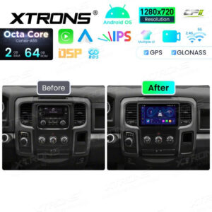 Android Autoradio Xtrons für Dodge RAM 1500/2500/3500 (2013–2018) 2/64 GB – IDSP90RMD-11 CPII
