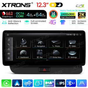 Android Autoradio Xtrons für Audi Q5 (2009-2017) 4/128 GB – QBA24Q5CL-02 CPII