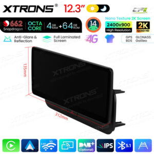 Android Autoradio Xtrons für Audi Q5 (2009-2017) 4/128 GB – QBA24Q5CL-11 CPII