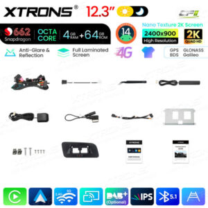 Android Autoradio Xtrons für Audi Q5 (2009-2017) 4/128 GB – QBA24Q5CL-12 CPII
