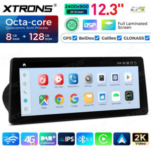 Android Autoradio Xtrons für BMW 3er E90/E91/E92/E93/M3 (2004–2008) CCC-System 8/128 GB – QGB24CCB12E92-08 CPII