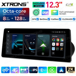 Android Autoradio Xtrons für BMW 3er E90/E91/E92/E93/M3 (2004–2008) CCC-System 8/128 GB – QGB24CCB12E92-10 CPII