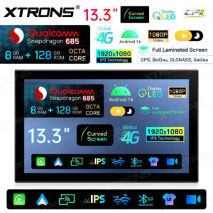 Android Autoradio Xtrons für Range Rover L405/L494 mit Bosch-System 8/128 GB – QIRH33RRVSB-02 CPII