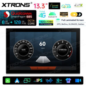 Android Autoradio Xtrons für Range Rover L405/L494 mit Bosch-System 8/128 GB – QIRH33RRVSB-03 CPII