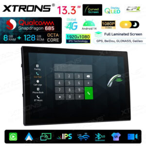 Android Autoradio Xtrons für Range Rover L405/L494 mit Bosch-System 8/128 GB – QIRH33RRVSB-06 CPII
