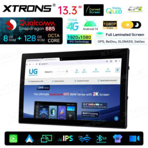 Android Autoradio Xtrons für Range Rover L405/L494 mit Bosch-System 8/128 GB – QIRH33RRVSB-09 CPII