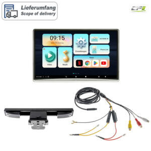 AMPIRE 12.4" RSE-Monitor mit Kopfstützen-Halterung, HDMI In/Out