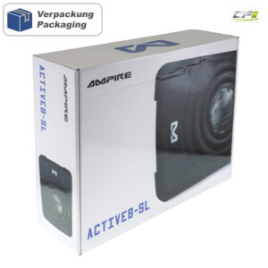 AMPIRE Aktiv-Subwoofer, 20cm (8'') 250/400 Watt mit "Auto Turn-On"
