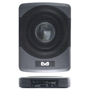 AMPIRE ACTIVE10-SL Aktiv-Subwoofer 25cm 10 Zoll 250/400W kompakt flach – Bild 11