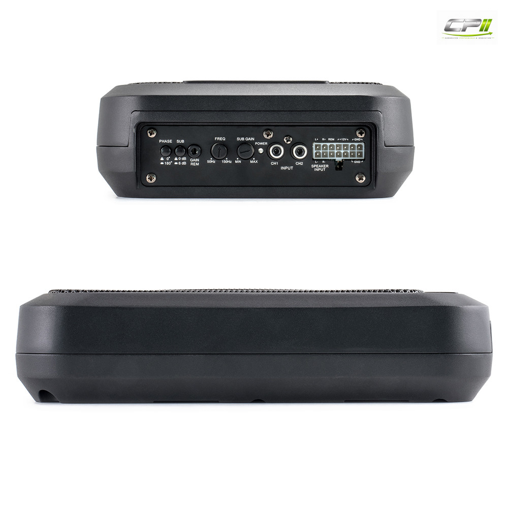 AMPIRE Aktiv-Subwoofer, 7"x9", 230/460 Watt mit "Auto Turn-On"