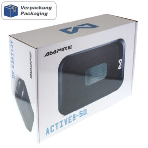 AMPIRE ACTIVE9-SQ Aktiv-Subwoofer 7"x9" Auto Turn-On 230/460W RMS – Bild 18