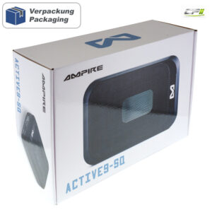 AMPIRE Aktiv-Subwoofer, 7"x9", 230/460 Watt mit "Auto Turn-On"