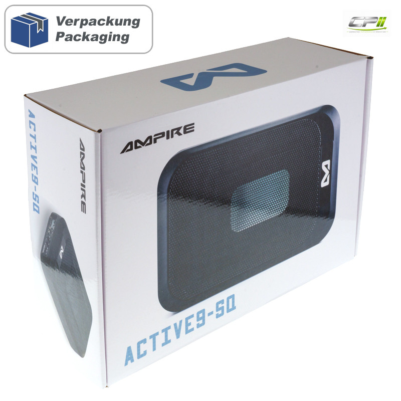 AMPIRE Aktiv-Subwoofer, 7"x9", 230/460 Watt mit "Auto Turn-On"