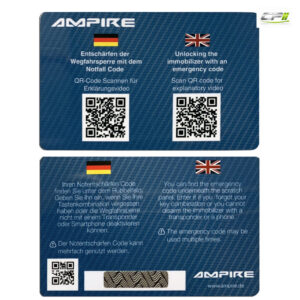 AMPIRE CAN/LIN-Bus Wegfahrsperre mit 2 Funktranspondern, App, Code (U335_77_12)