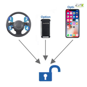 AMPIRE CAN/LIN-Bus Wegfahrsperre mit Funk, App, Code (U335_77_12)