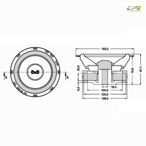 AMPIRE DVC-Subwoofer, 16,5cm/6,5'', 4+4 Ohm – AMPIRE-DVC-Subwoofer-16-5cm-6-5-4-4-Ohm-BOLD6_b_4 CPII