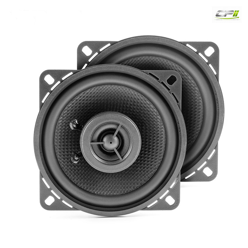 AMPIRE Koaxial-Lautsprecher 10cm mit 16mm Seidenkalotte, ohne Gitter (Paar)