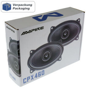 Ampire CPX460 Koaxial-Lautsprecher 4x6 Zoll Paar ohne Gitter mit Seidenkalotte – Bild 8