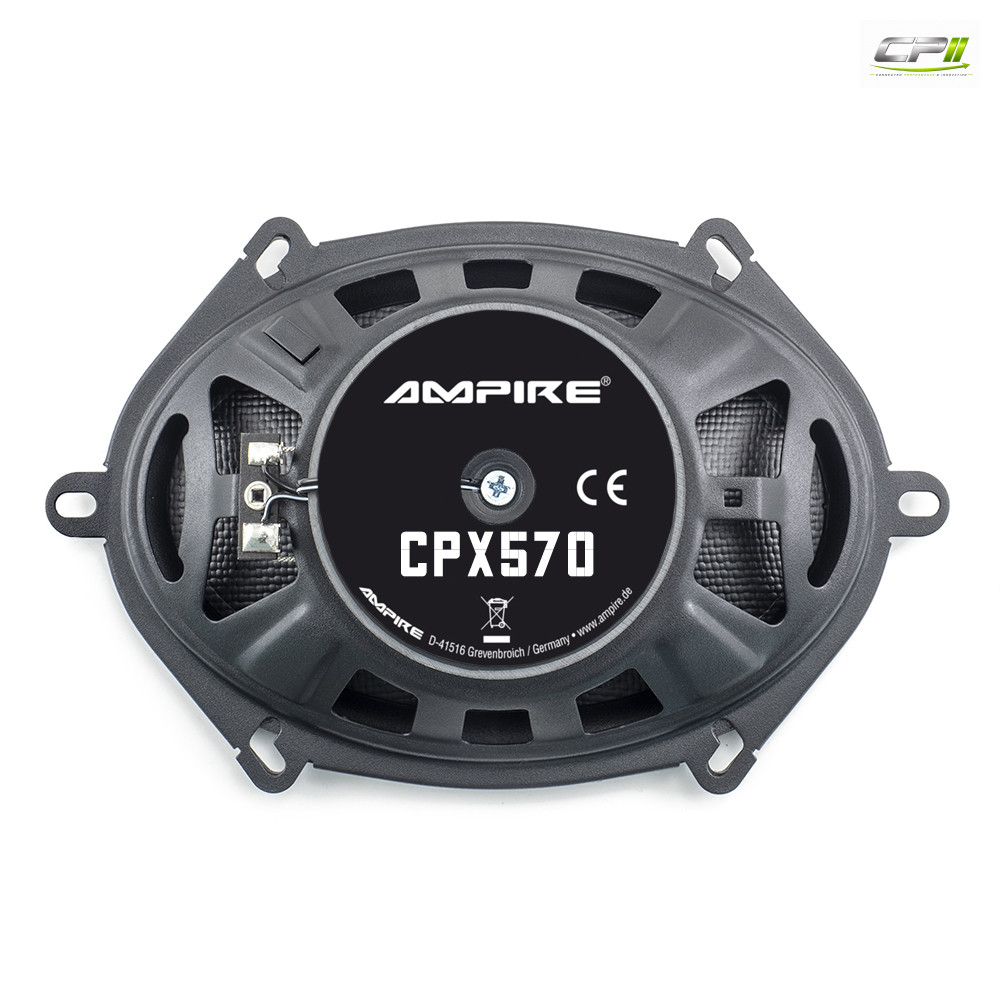 AMPIRE Koaxial-Lautsprecher 5''x 7'' mit 16mm Seidenkalotte, ohne Gitter (Paar)