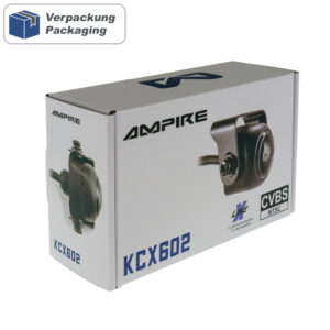 Ampire KCX602 Mini Rückfahrkamera CVBS universal 195° Weitwinkel IP69K – Bild 10