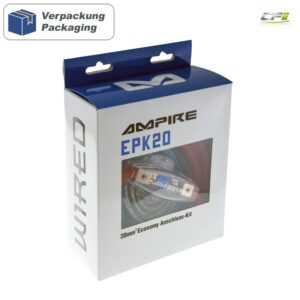AMPIRE Power-Kit 20mm², konfektioniert mit MIDI (Mini-ANL) Sicherungshalter
