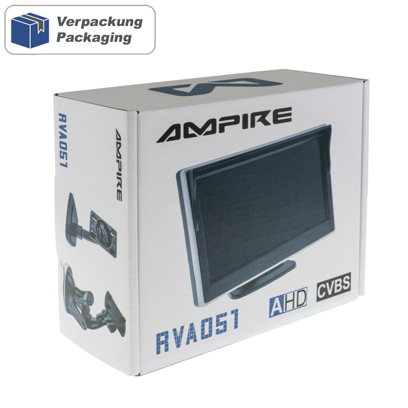 Ampire TFT-Monitor 5 Zoll Rückfahrkamera Universal 2 Videoeingänge AHD CVBS – Bild 20
